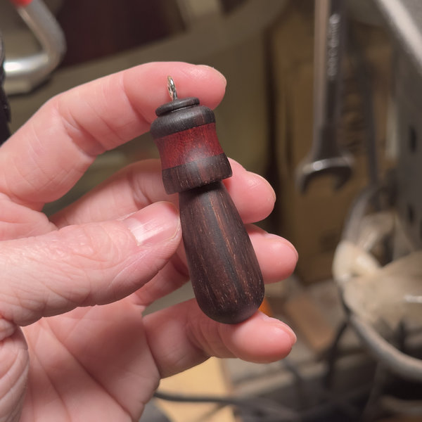 Multi-Wood Mushroom Pendant